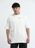 HARMONY Oversized Cotton Printed T-Shirt Off White
