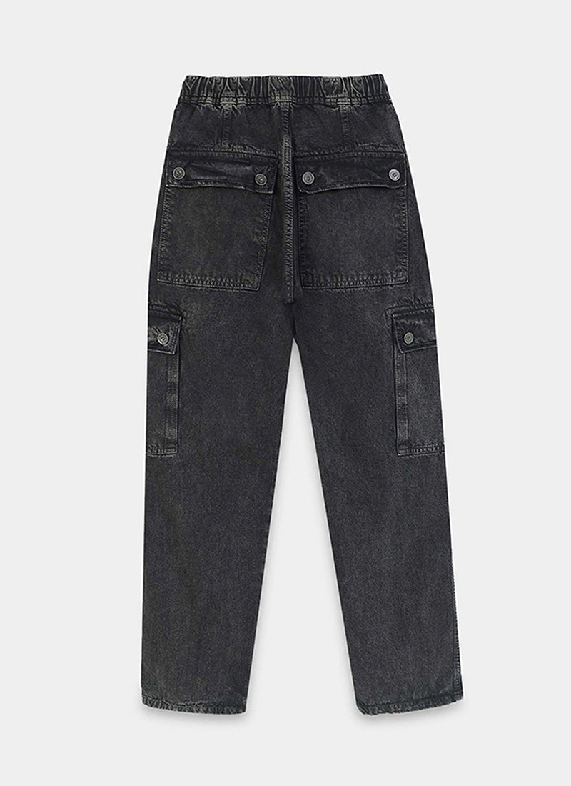 drawstring cargo jeans for men