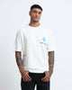 SERENITY Relaxed Fit Cotton Printed T-Shirt Off White