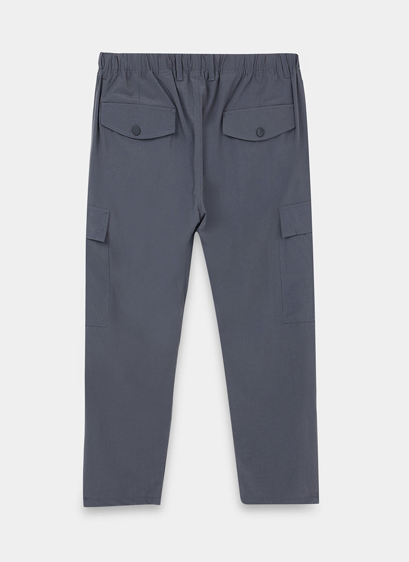 PARACHUTE Travel Cargo Relaxed Fit Pants Graphite Grey- Back View