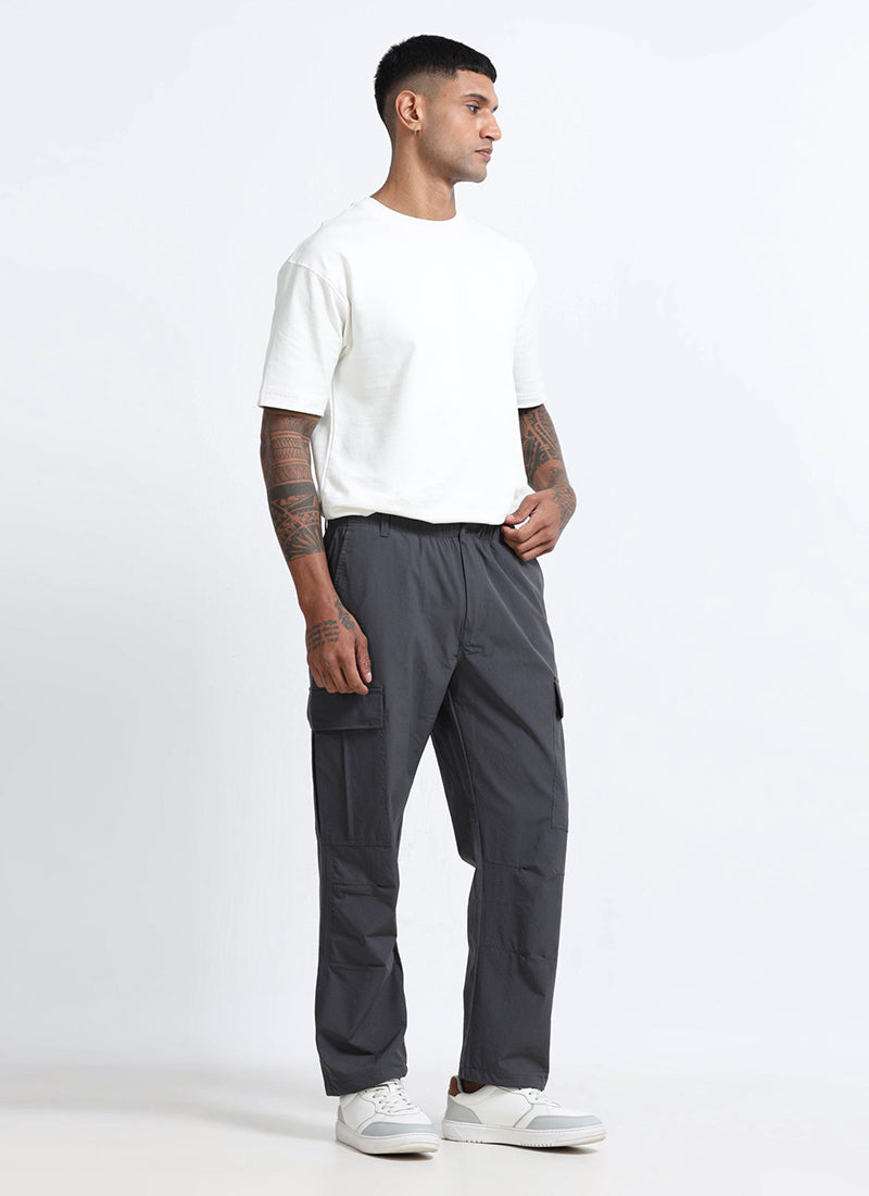 PARACHUTE Travel Cargo Relaxed Fit Pants Graphite Grey