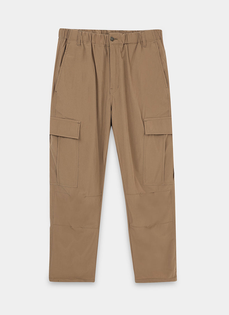 PARACHUTE Travel Cargo Relaxed Fit Pants Khaki-Flatlay Front View
