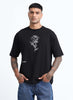 REIMAGINE Oversized Cotton Printed T-Shirt Black Anthracite