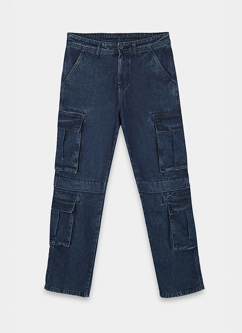 8 pocket cargo jeans for men