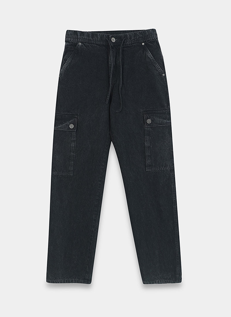denim cargo jeans for men
