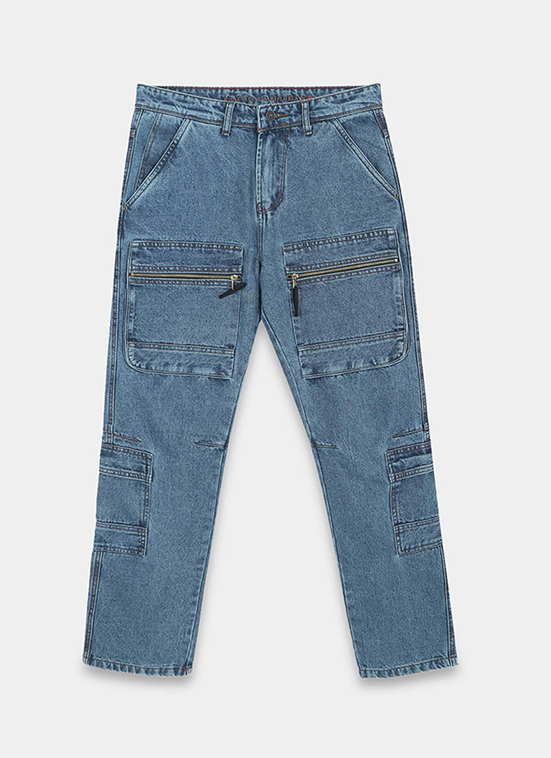 8 pocket cargo jeans for men