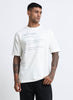 SELF CARE Oversized Cotton Printed T-Shirt Off White