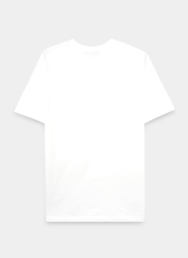 SIGNATURE Oversized Solid Cotton T-Shirt White - Flatlay Back View