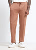 SUPER STRETCH Relaxed Fit Elastic Waistband With Drawstring Trousers Desert Sand