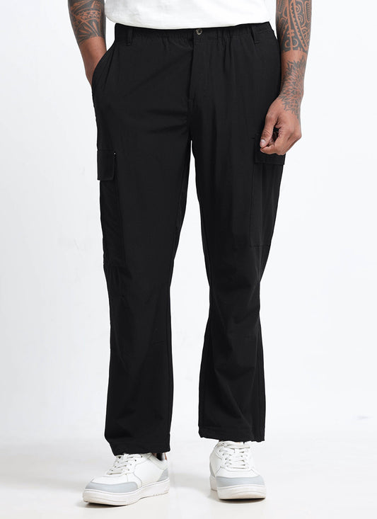 PARACHUTE Travel Cargo Relaxed Fit Pants Black