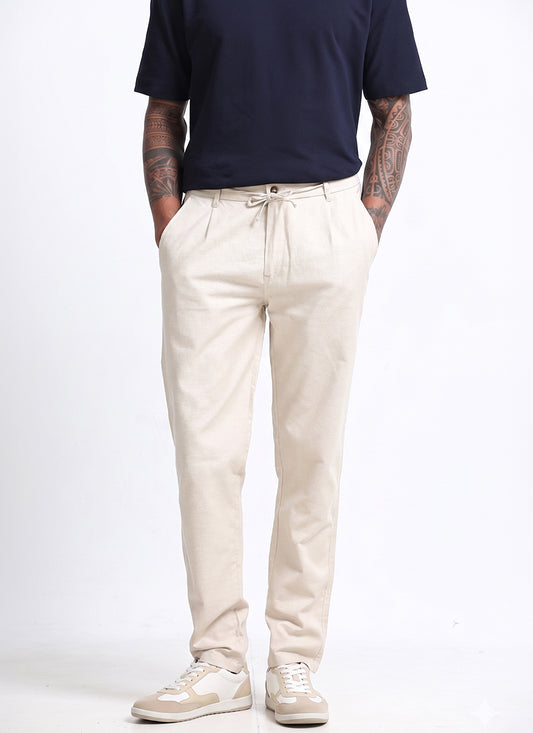 stone beige trousers for men