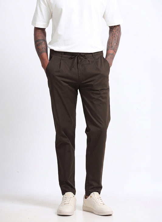 umber brown trousers for men