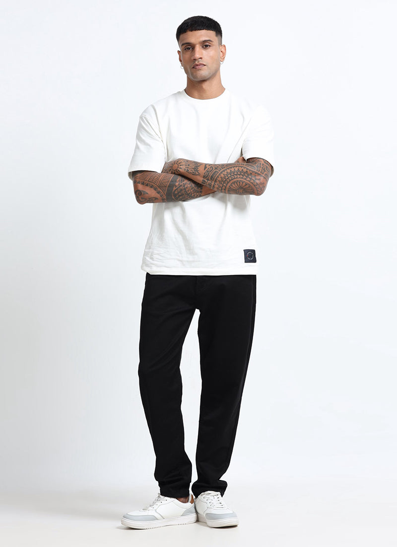 black Relaxed fit jeans
