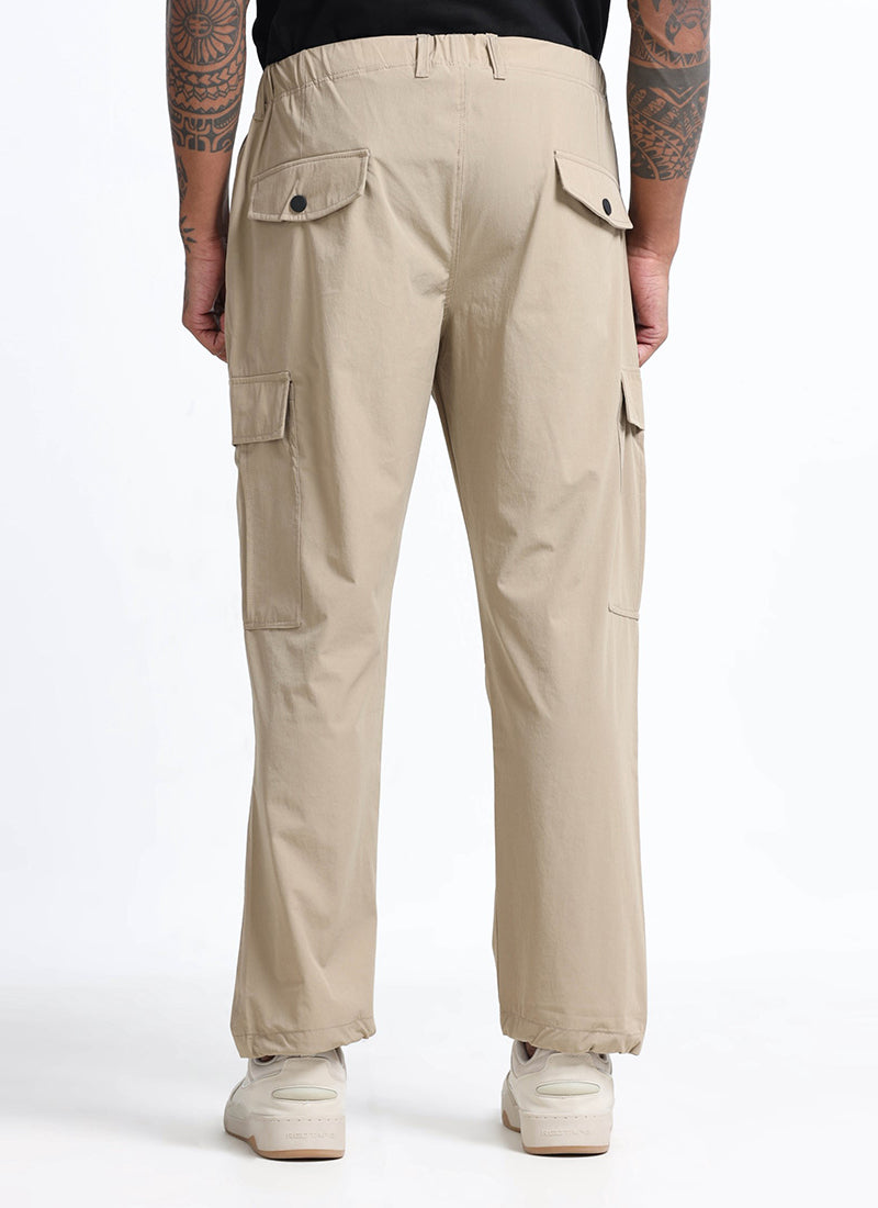 beige cargo trousers for men