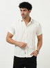 WAVE Regular Fit Knitted Shirt Off White