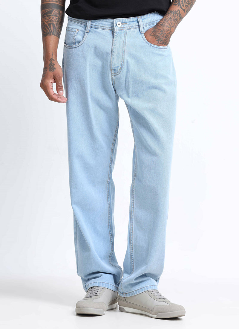 wash blue jeans for men