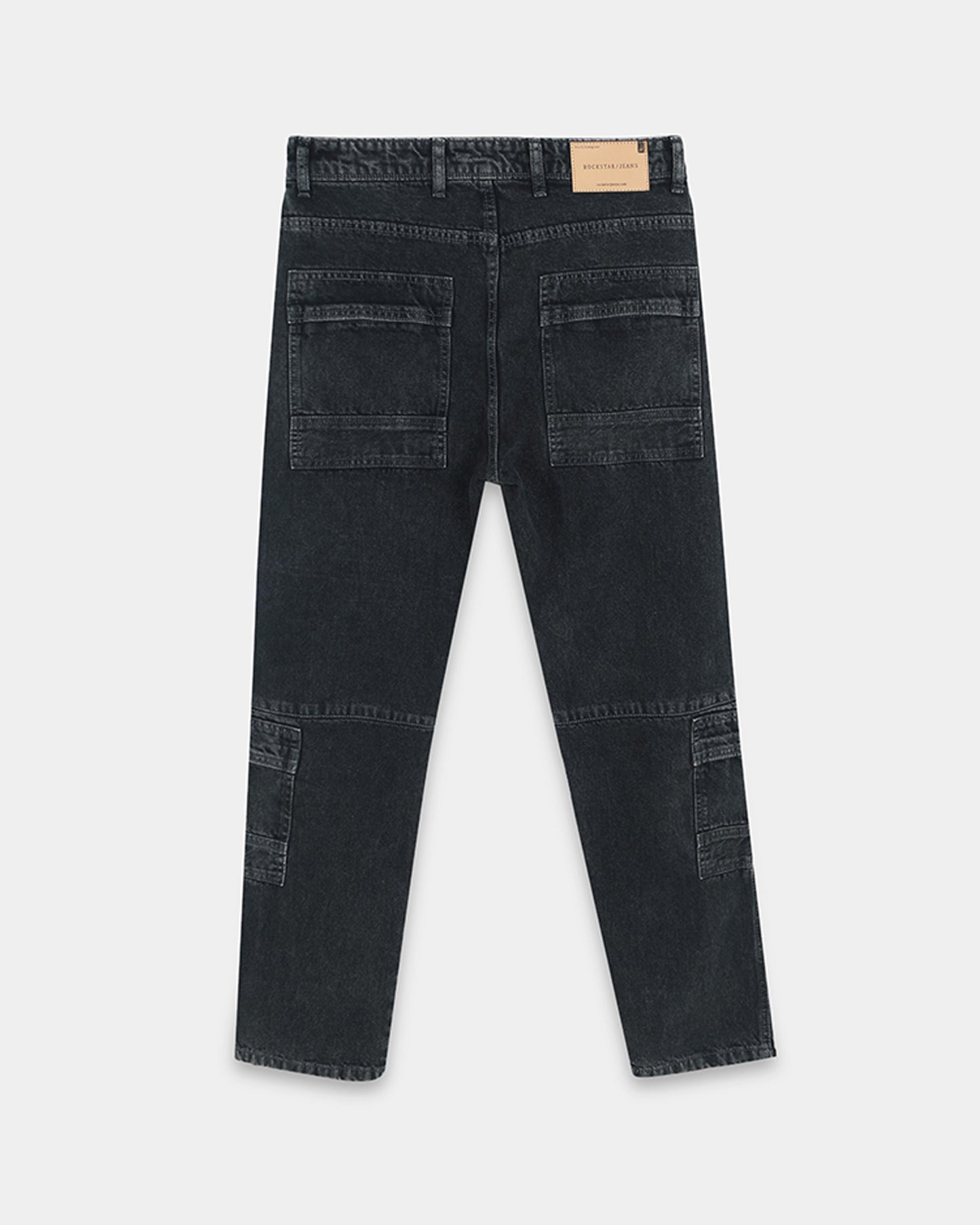 black relaxed fit jeans mens