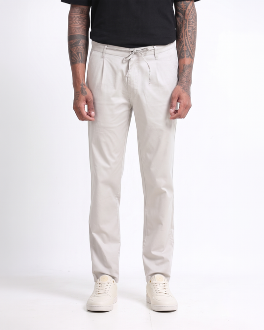 grey stretch pants for men