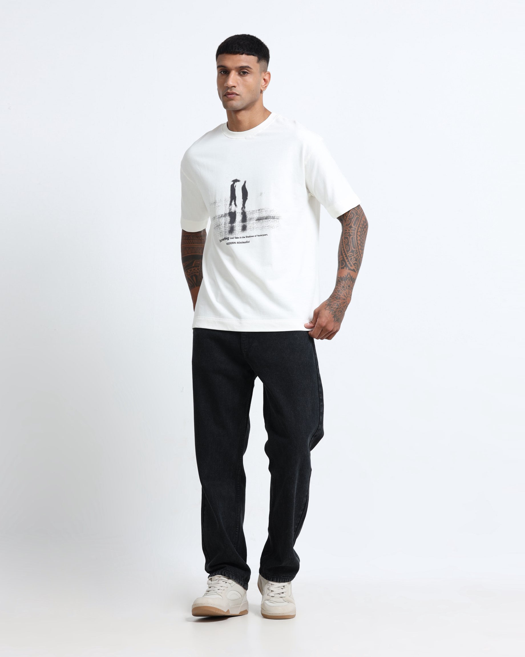 half T shirt for men printed