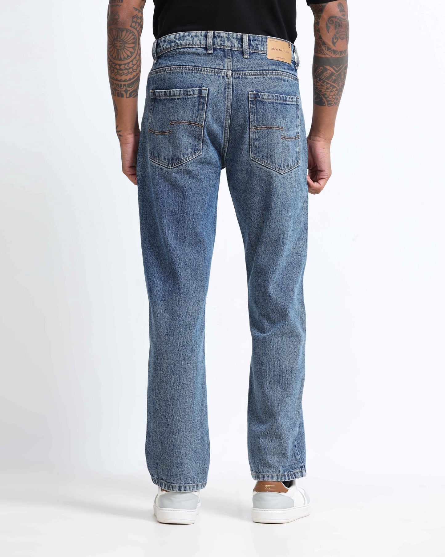 mens blue jeans straight leg