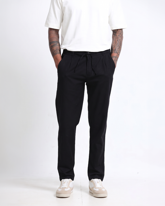 mens elastic waist drawstring pants