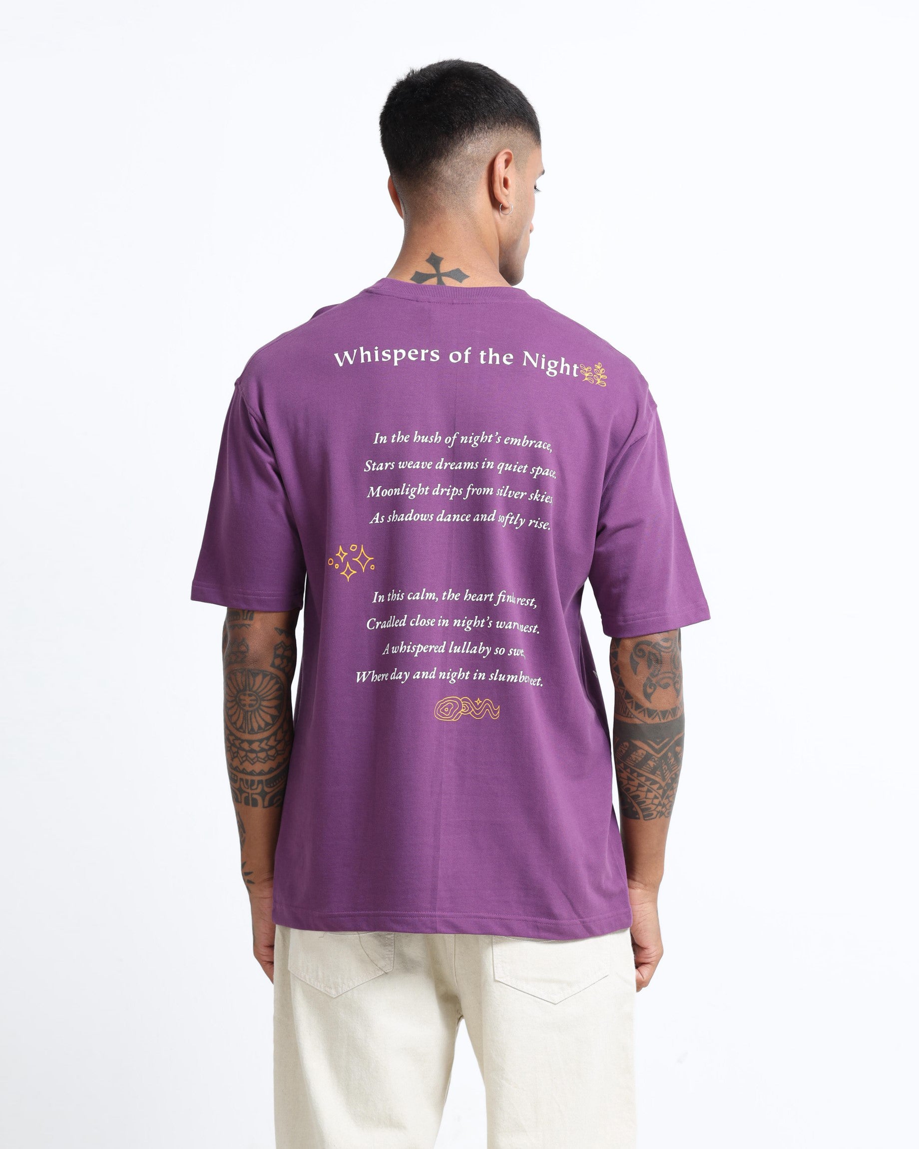 oversized printed T shirt mens