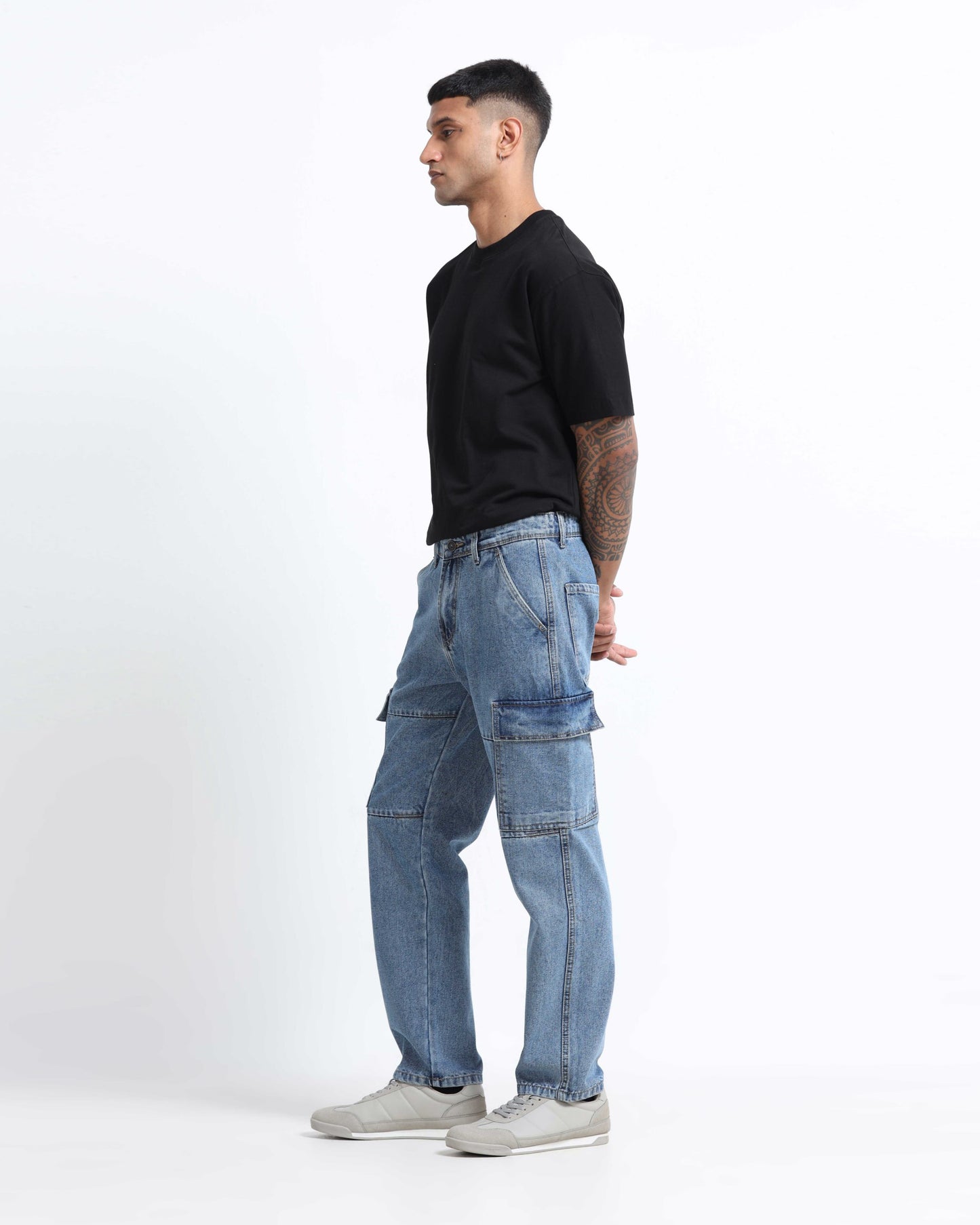 relaxed fit jeans pants for men