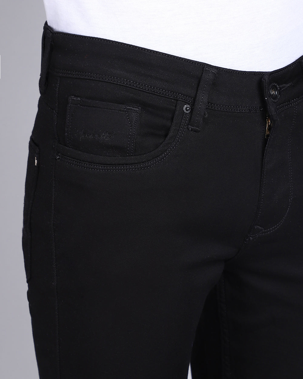 Super Slim Fit Jeans-Basic Black