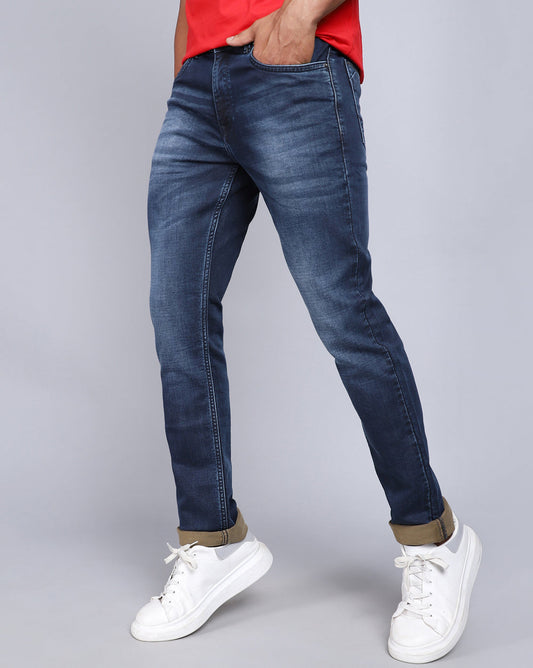 Super Slim Fit Dark Blue Jeans