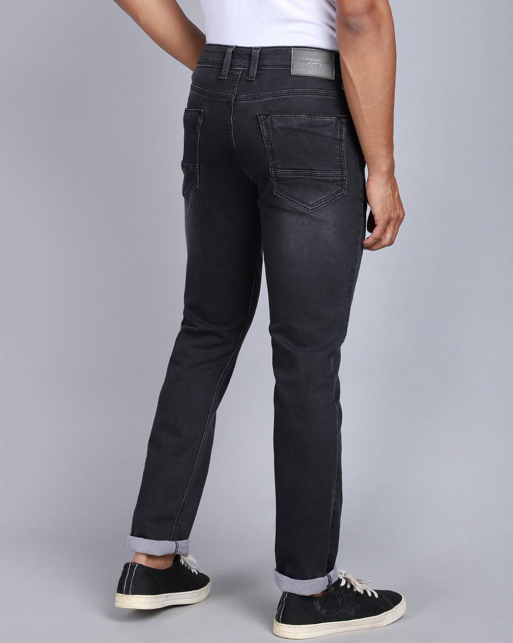Carbon Black tailored Fit Jeans For Men 