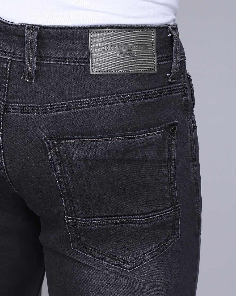 Carbon Black tailored Fit Jeans For Men 