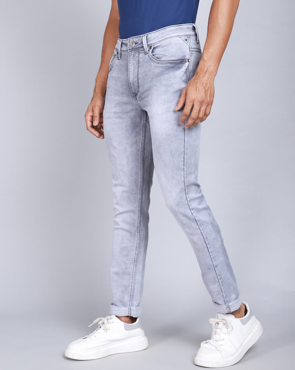 Super Slim Fit Ice Grey Jeans