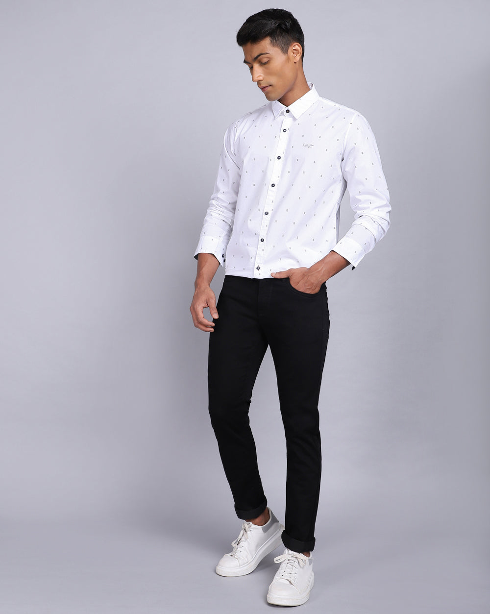 Super Slim Fit Jeans-Jet Black