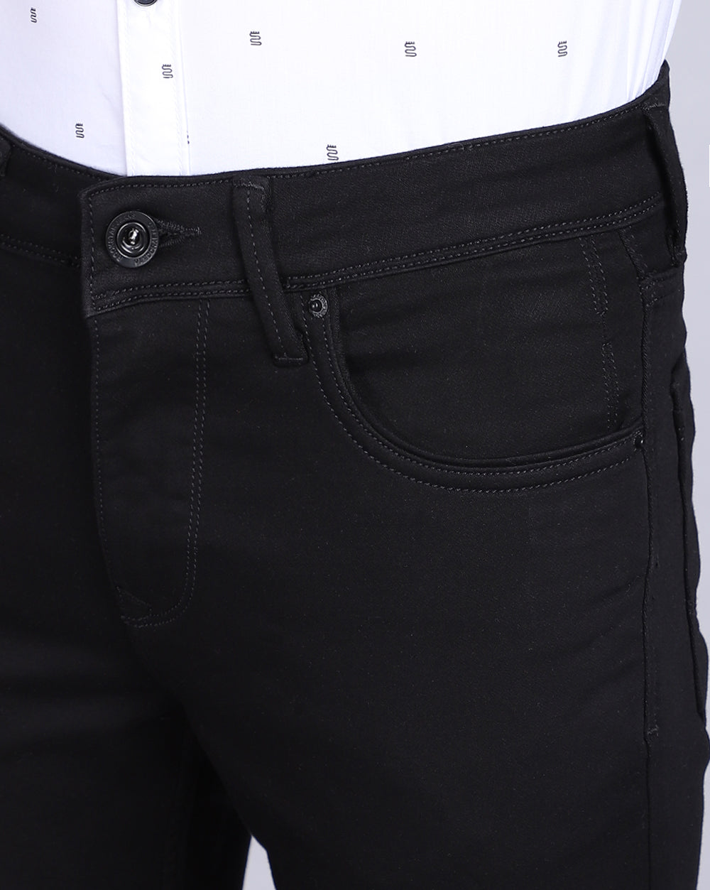 Super Slim Fit Jeans-Jet Black
