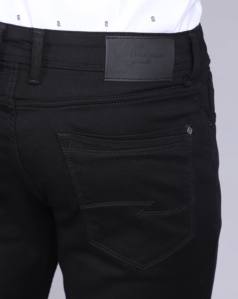 Super Slim Fit Jeans-Jet Black