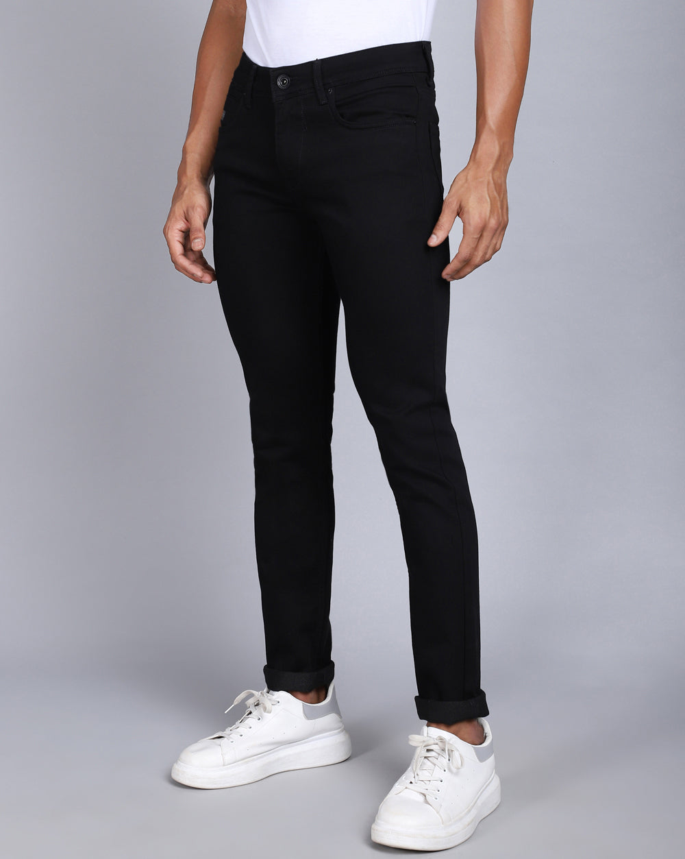 Z Black Slim Fit Jeans for Men 