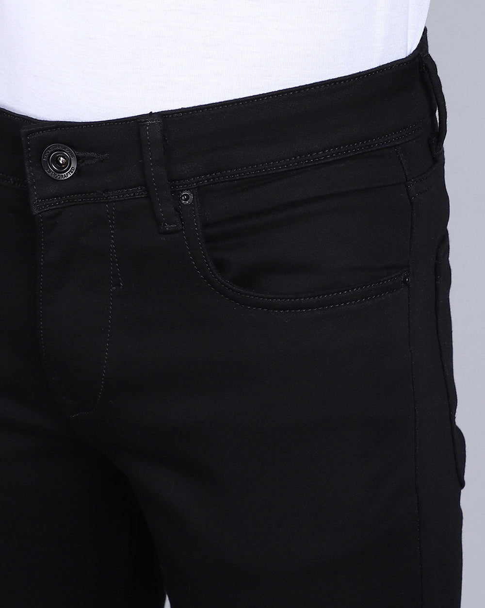 Z Black Slim Fit Jeans for Men 