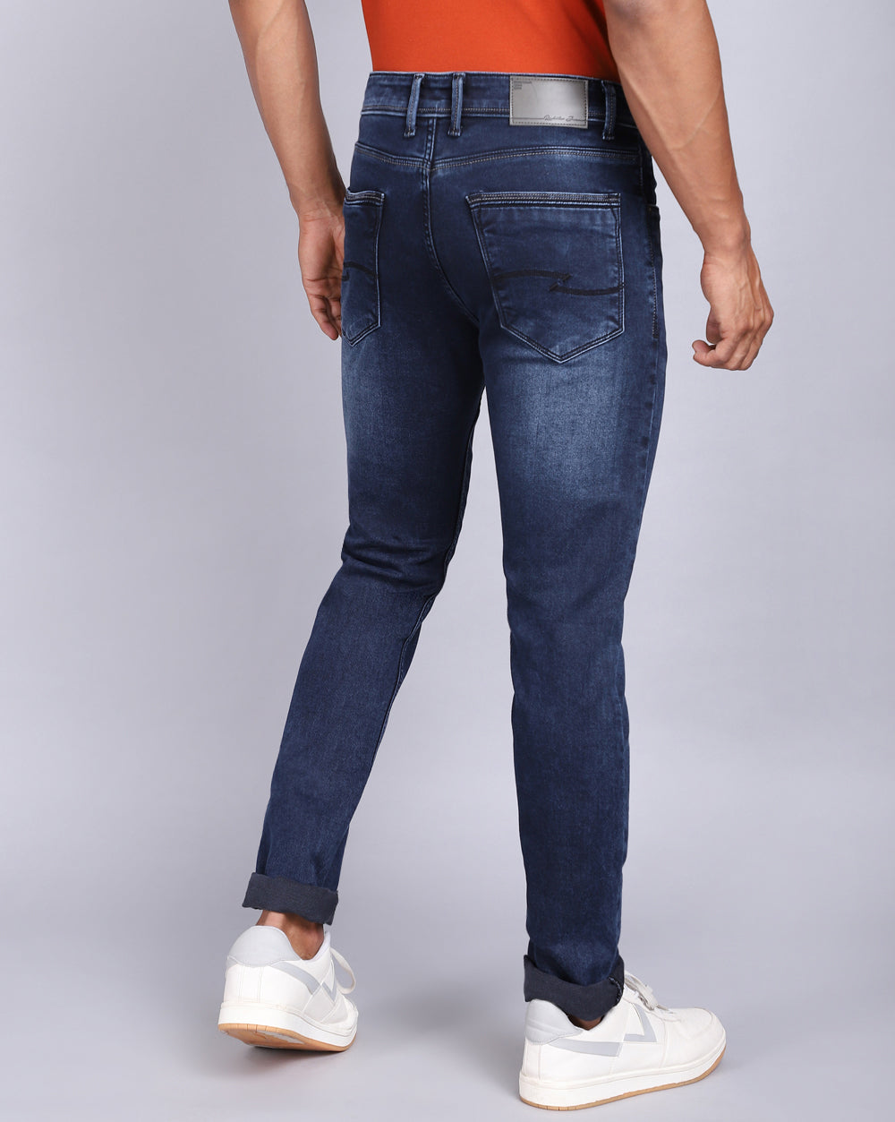 Super Slim Fit Mid Blue Jeans