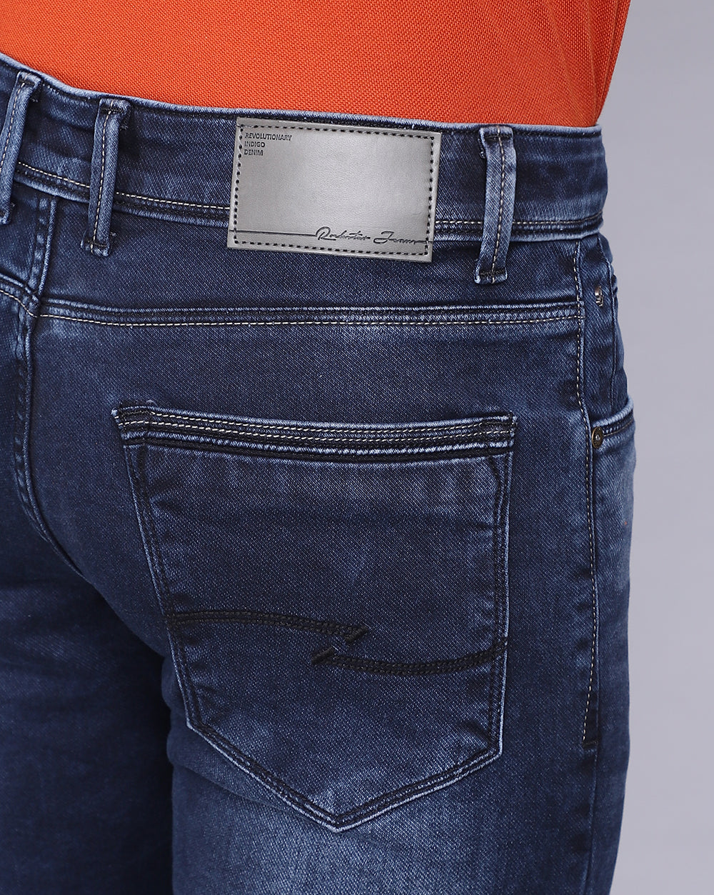 Super Slim Fit Mid Blue Jeans