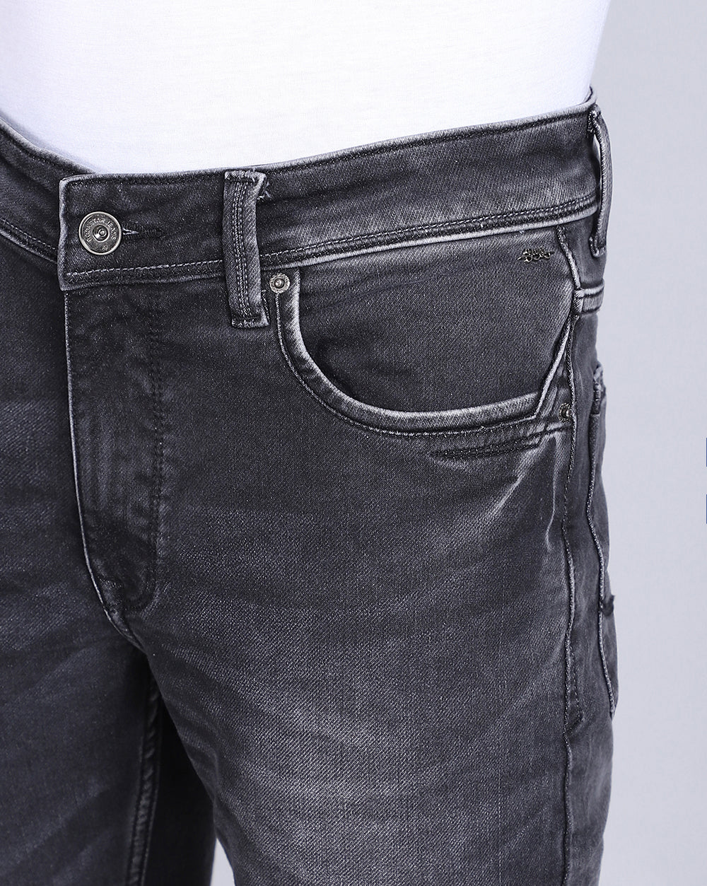 Charcoal Slim Fit Jeans For Men