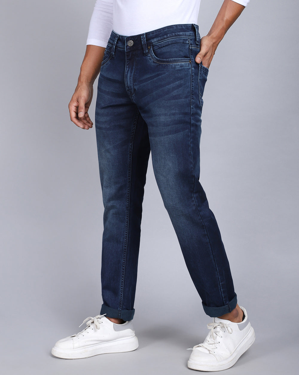 Slim Fit Dark Blue Jeans