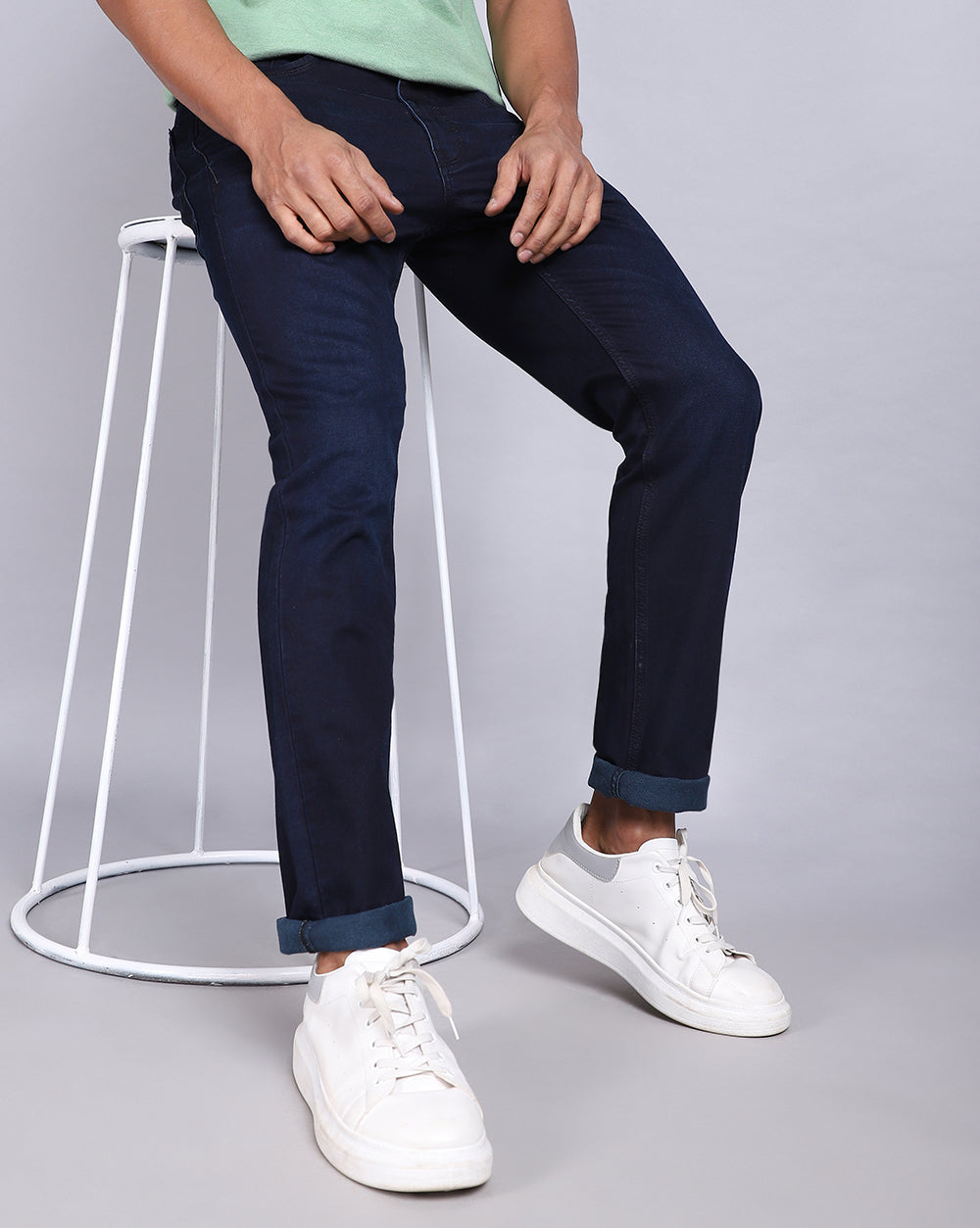 Indigo Slim Fit Jeans For Men 