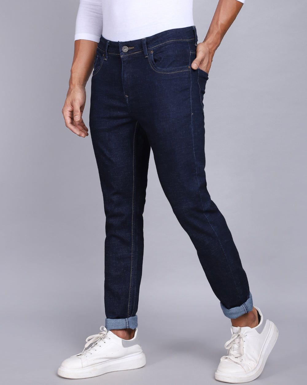 Slim Fit Dark Indigo Jeans