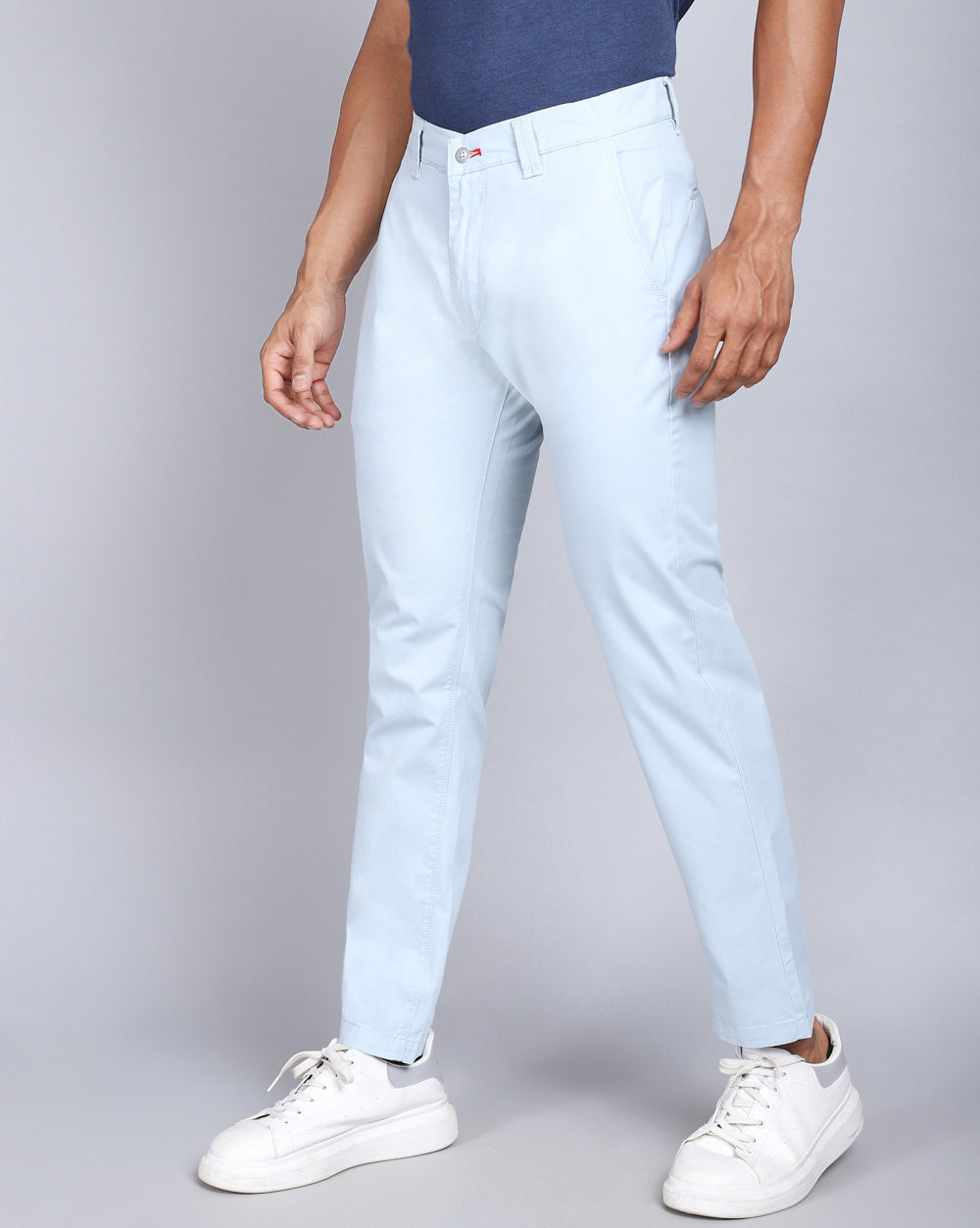 Slim Fit Trouser-Ice Blue