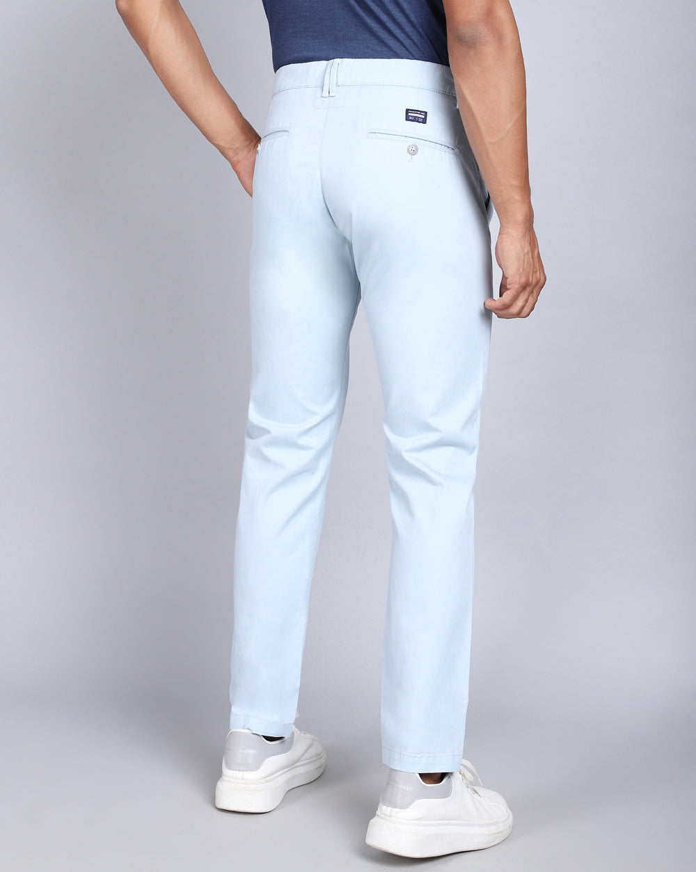 Slim Fit Trouser-Ice Blue