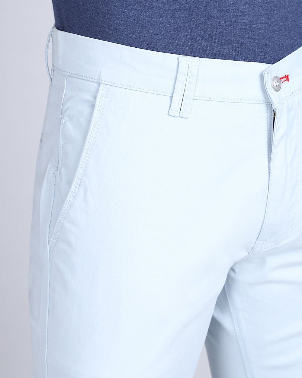 Slim Fit Trouser-Ice Blue