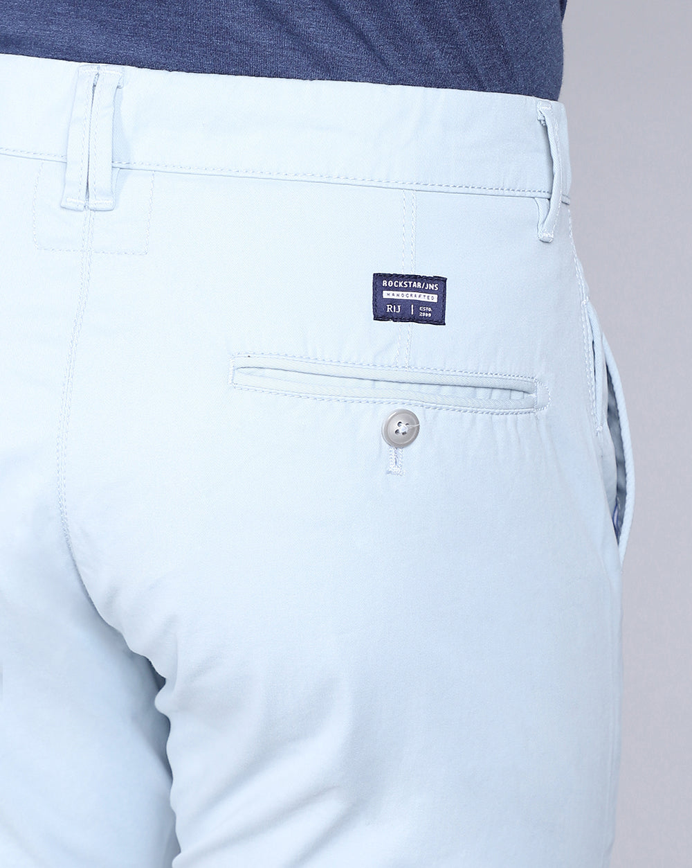 Slim Fit Trouser-Ice Blue