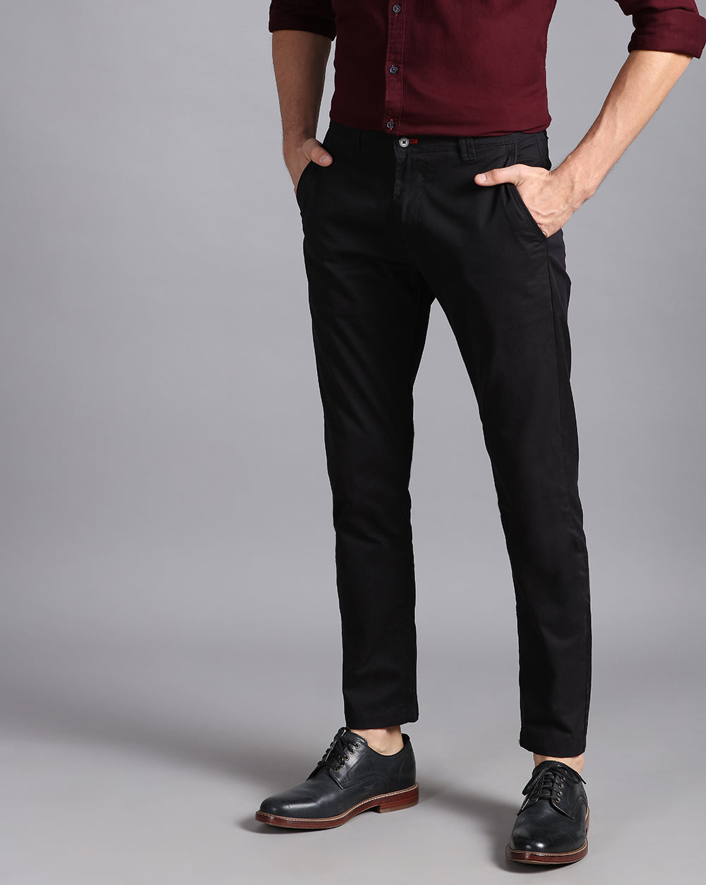 Gap Twill Slim Fit Trouser-Black