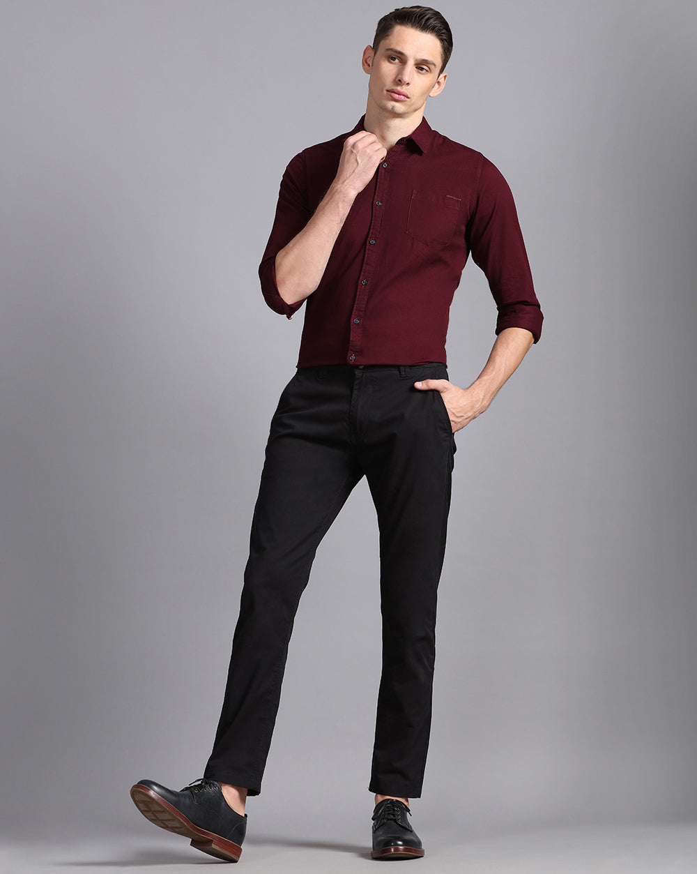 Gap Twill Slim Fit Trouser-Black