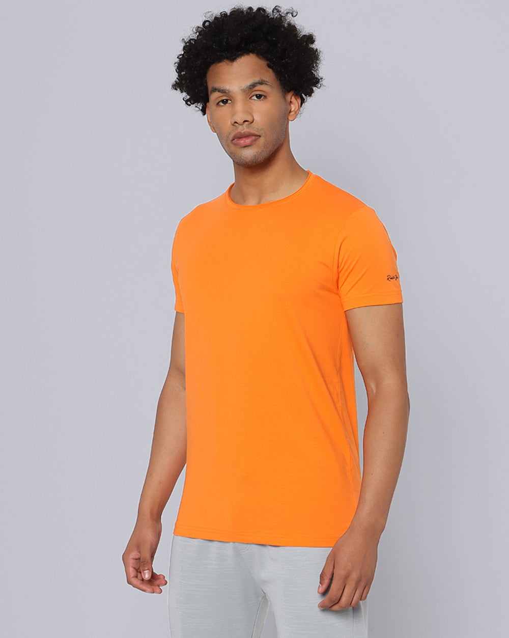 Crewneck Comfort Strech T-Shirt Orange